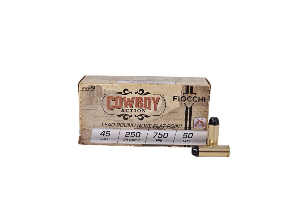 Fiocchi Cowboy Action .45 Long Colt 250 Grain Flat Nose - 50 Rounds (Box) 45LCCA