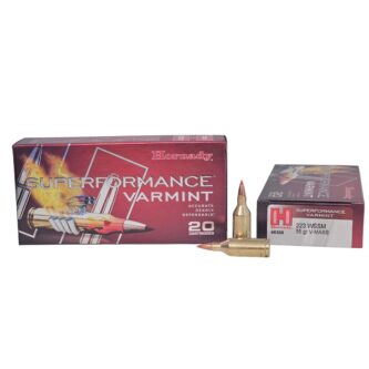 Hornady Superformance Varmint .223 WSSM 55 Grain V-MAX - 20 Rounds (Box) 8308