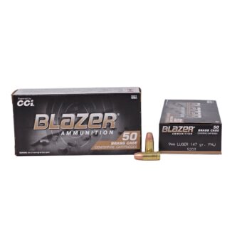 CCI Blazer SUBSONIC 9mm 147 Grain Full Metal Jacket Flat Point - 50 Rounds (Box) 5203