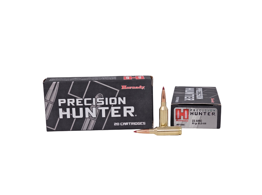 Hornady .22 ARC 80gr ELD-X Brass – 20rd