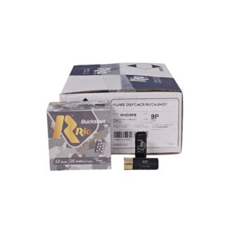 RIO Home Defense CASE 12 Gauge 2 34'' 9 Pellet #1 Buckshot - 250 Rounds (CASE) RHD9PB