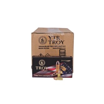 Troy 9mm Luger CASE 124 Grain Full Metal Jacket - 1,000 Rounds (CASE) YTR9MMFMJ