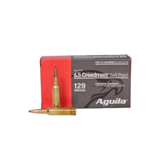 Aguila 6.5 Creedmoor 129 Grain Hornady InterLock Soft Point Boat Tail - 20 Rounds (Box) 81489AG