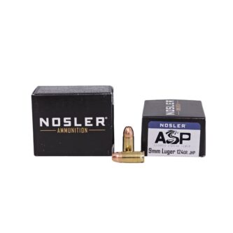 Nosler ASP 9mm Luger 124 Grain Jacketed Hollow Point - 20 Rounds (Box) 51286