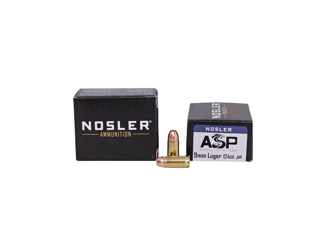 Nosler 9mm Luger 124gr JHP Brass – 20rd
