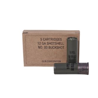 Winchester Military Grade 12 Gauge 2-3/4″ 9 Pellet 00-Buck 1325FPS - 5 Rounds (Box) Q1544