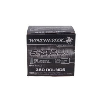 Winchester Super Suppressed .22 Long Rifle 45 Grain Copper Plated RN - 350 Rounds (Box) SUP22LRB2