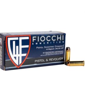 Fiocchi Shooting Dynamics .44 Magnum 240 Grain Jacketed Soft Point - 50 Rounds (Box) 44A