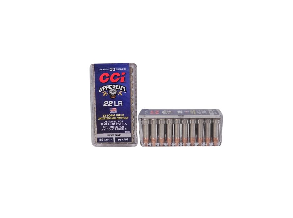 CCI Uppercut .22LR 32 Grain Jacketed Hollow Point (designed for Pistols) - 50 Rounds (Box) 960CC