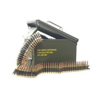 Magtech 5.56x45mm NATO SS109 62 Grain Light Armor Piercing LINKED Green Tip - 800 Rounds (Linked in Ammo Can) 556B-LINKED