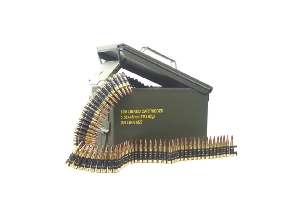 Magtech 5.56x45mm NATO SS109 62 Grain Light Armor Piercing LINKED Green Tip - 800 Rounds (Linked in Ammo Can) 556B-LINKED