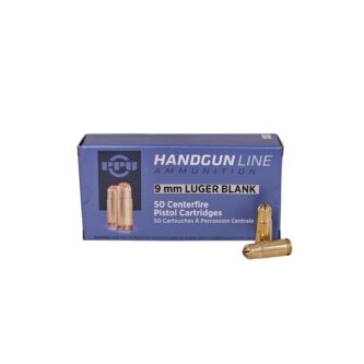 PPU BLANKS 9mm Luger Blank Training - 50 Rounds (Box) PPB9L