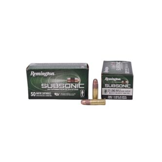 Remington SUBSONIC .22 Long Rifle 40 Grain Copper Plated Hollow Point - 50 Rounds (Box) S22HPA