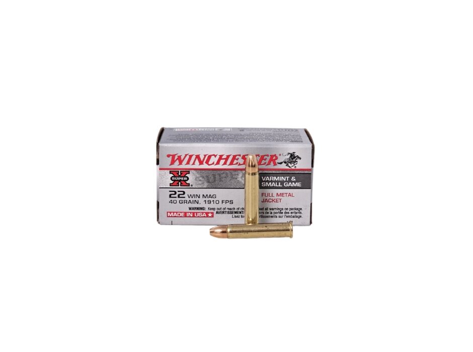 Winchester Super-X .22 Mag 40 Grain Full Metal Jacket - 50 Rounds (Box) X22M