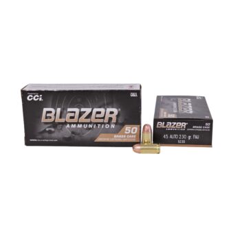 CCI Blazer .45 ACP 230 Grain Full Metal Jacket Brass Case - 50 Rounds (Box) 5230