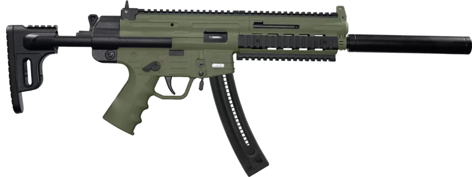 GSG-16 .22 Long Rifle Carbine 16.25" Barrel, Forest Green, 22-Round Magazine - GERGGSG1622G