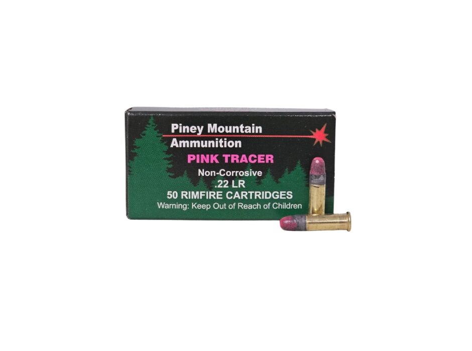 Pink Tracer Rounds Piney Mountain .22LR PINK Tracer - 40 grain - 50 Ct. Box