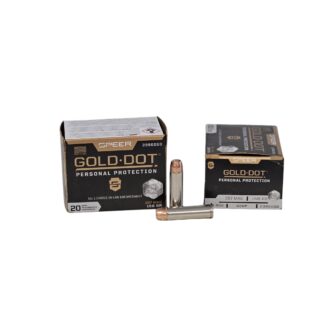 Speer Gold Dot .357 Magnum 158 Grain Bonded Hollow Point - 20 Rounds (Box) 23960GD
