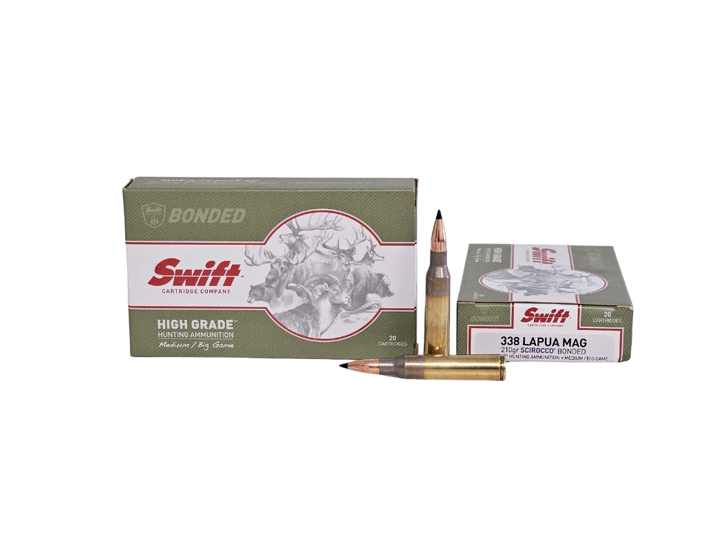 Swift-Bullet .338 Lapua 210gr BONDED Brass – 20rd