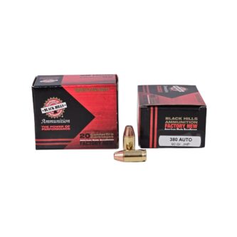 Black Hills .380 ACP 90 Grain JHP - 20 Rounds (Box) D380N120