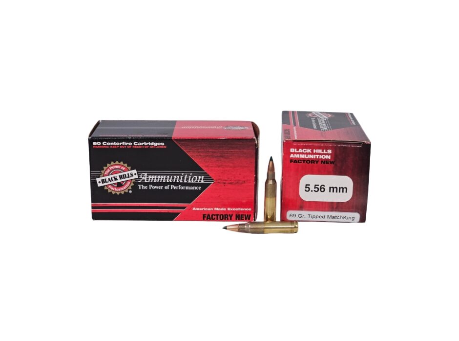 Black Hills 5.56x45mm 69 Grain Tipped Match King - 50 Rounds (Box) D556N2