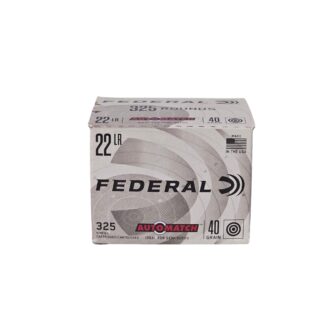 Federal AutoMatch .22 Long Rifle 40 Grain Lead Round Nose - 325 Rounds (Box) AM22