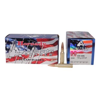 Hornady American Gunner .308 Win 155 Grain Boat Tail Hollow Point - 50 Rounds (Box) 80967
