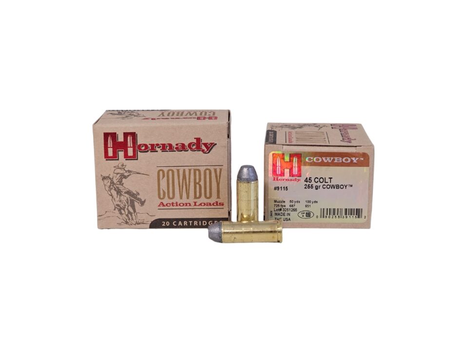 Hornady Custom Cowboy Action .45 Long Colt 255 Grain LFN - 20 Rounds (Box) 9115