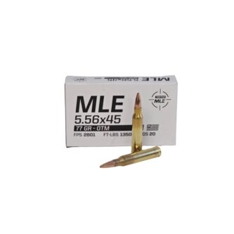 Norma MilitaryLaw Enforcement 5.56x45mm NATO 77 Grain Sierra MatchKing OTM - 20 Rounds (Box) 601701234