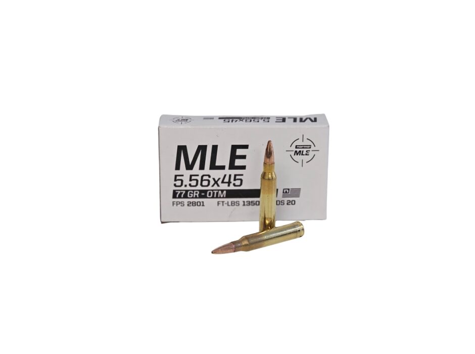 Norma Military/Law Enforcement 5.56x45mm NATO 77 Grain Sierra MatchKing OTM - 20 Rounds (Box) 601701234
