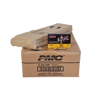 PMC X-Tac 5.56x45mm NATO CASE 55 Grain FMJ-BT BATTLEPACK - 1,000 Rounds (5 Battlepacks) 556XBP