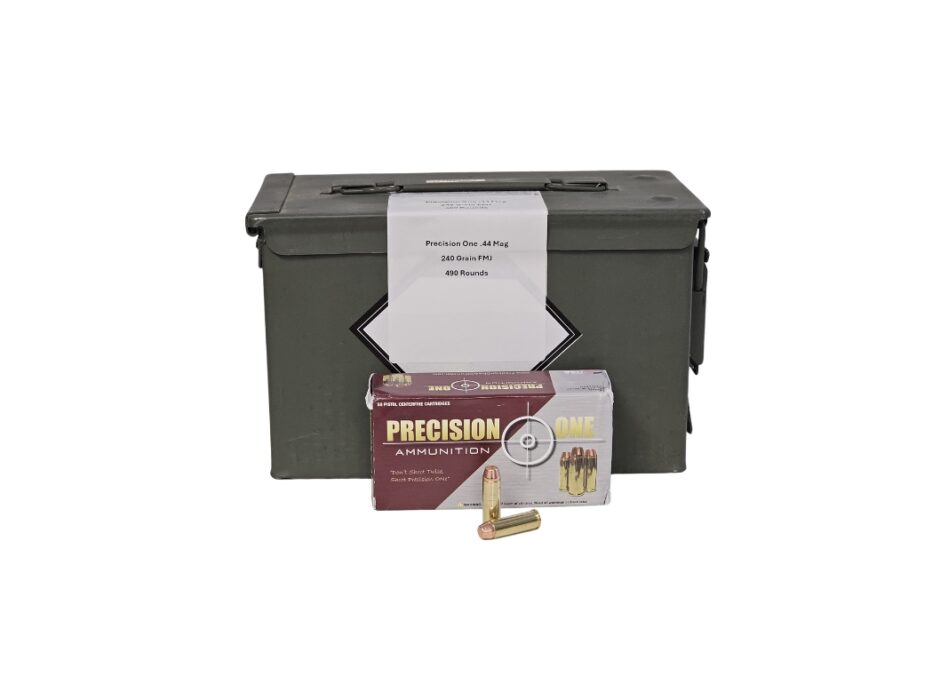 Precision One .44 Magnum AMMO CAN 240 Grain Full Metal Jacket - 490 rounds (AMMO CAN)