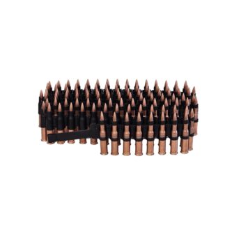 Wolf Military Classic 7.62x54R 148 Grain FMJ Bi-Metal BELTED LINKED for PK/PKM - 100 Rounds (BELT) MC76254R148B