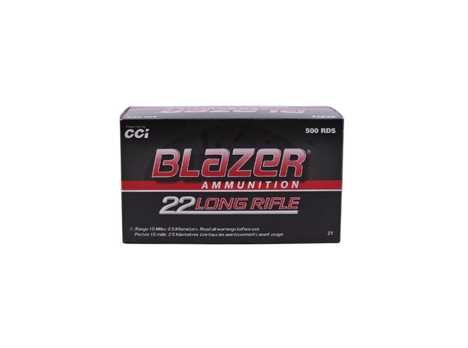 CCI Blazer .22LR High Velocity 40 Grain Lead Round Nose - 500 Rounds (Brick) 0021