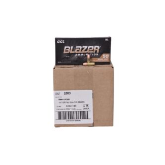 CCI Blazer SUBSONIC 9mm Luger CASE 147 Grain FMJ Flat Point - 1,000 Rounds (Box) 5203