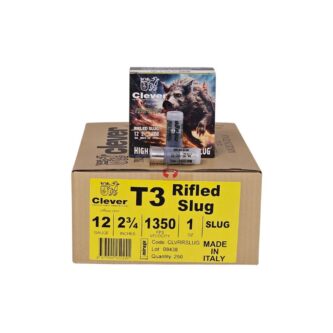 Clever mirage 12 Gauge CASE 2 3/4" 1oz. Rifled SLUG 1350FPS - 250 Rounds (CASE) CLVRRSLUG