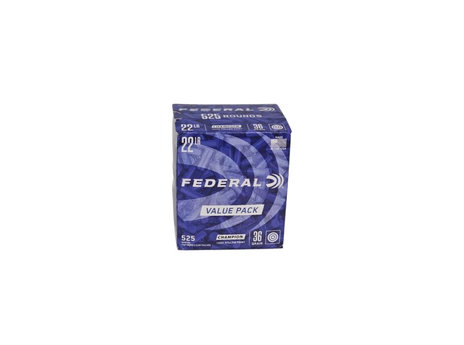 Federal Champion .22LR 36 Grain Lead Hollow Point - 525 Rounds (Box) 757