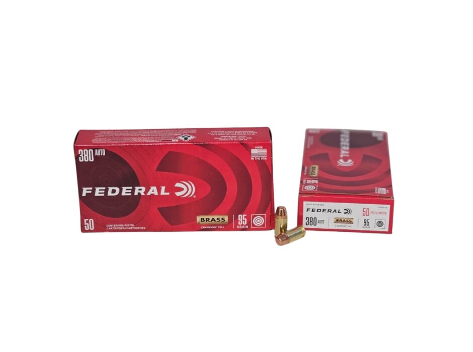 Federal Champion .380 ACP 95 Grain Full Metal Jacket - 50 Rounds (Box) C38095A