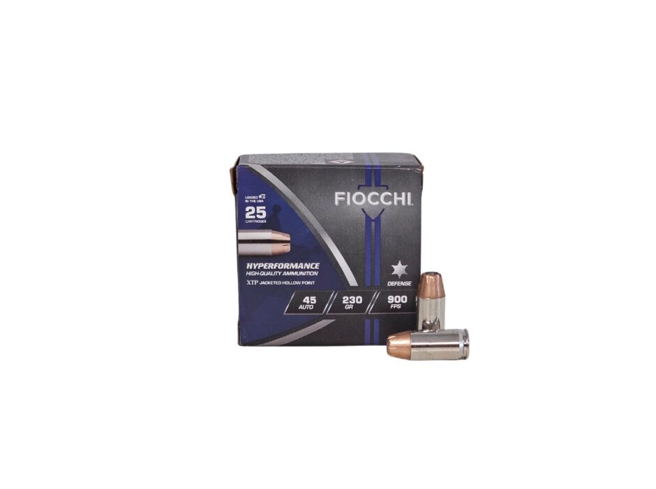 Fiocchi Hyperformance .45 ACP 230 Grain Hornady XTP - 25 Rounds (Box) 45XTP25