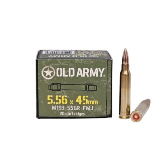 Old Army (ATS) 5.56x45mm NATO 55 Grain FMJ M193 - 20 Rounds (Box) OAA556