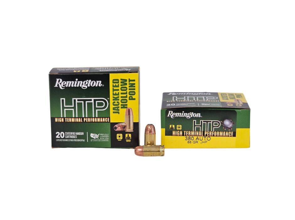 Remington HTP .380 ACP 88 Grain Jacketed Hollow Point - 20 Rounds (Box) 22248