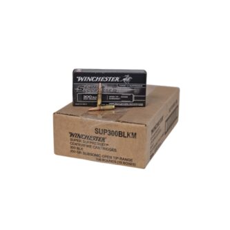 Winchester Super Suppressed .300 BLK CASE 200 Grain Open Tip Range - 200 Rounds (CASE) SUP300BLK