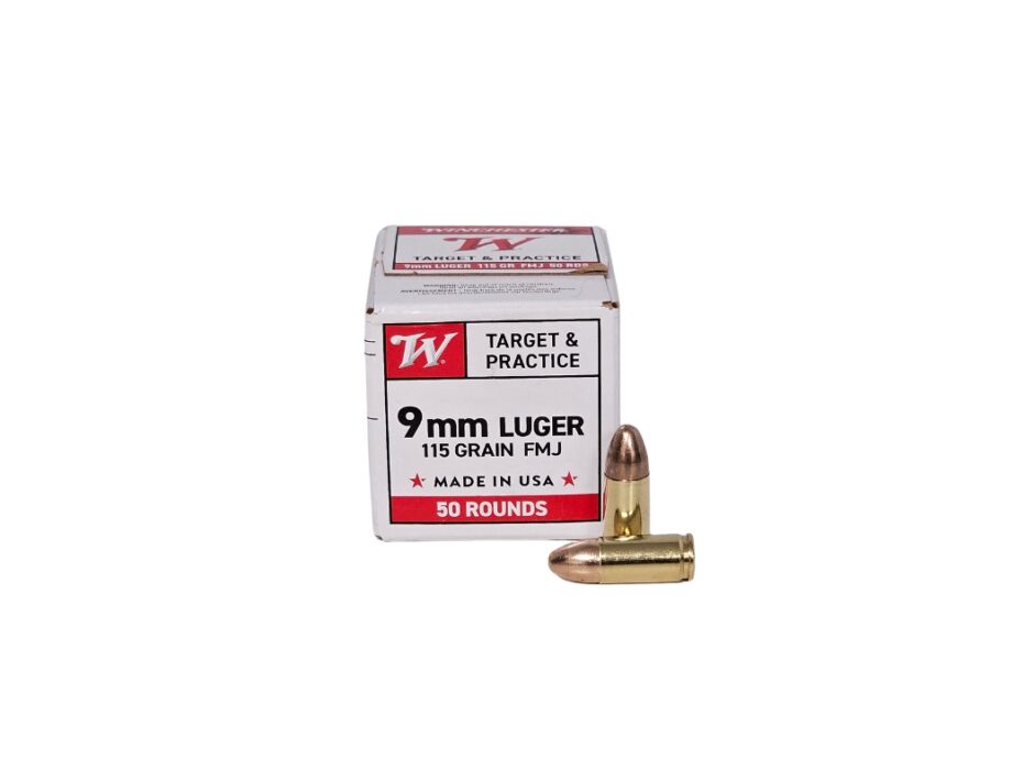 Winchester White Box 9mm Luger 115 Grain FMJ - 50 Rounds (Box) W9MM50