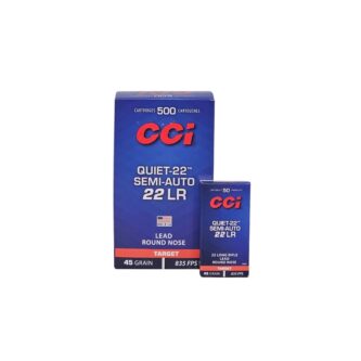 CCI QUIET-22 Semi-Auto .22LR 45 Grain Lead Round Nose - 500 Rounds (Brick) 975CC