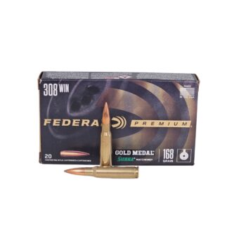 Federal Gold Medal .308 Win 168 Grain Sierra MatchKing HPBT - 20 Rounds (Box) GM308M
