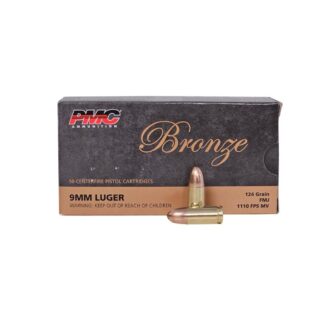 PMC 9mm Luger 124 Grain Full Metal Jacket - 50 Rounds (Box) 9G
