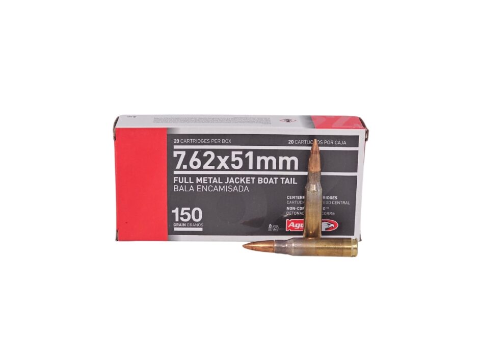 Aguila 7.62x51mm 150 Grain FMJ Boat Tail - 20 Rounds (Box) 1E762110
