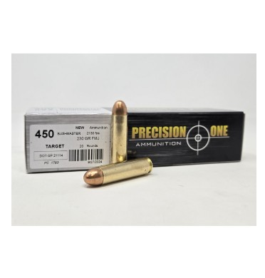 Precision One .450 Bushmaster 230 Grain FMJ - 20 Rounds (Box)