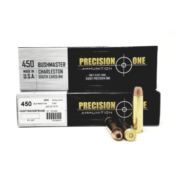 Precision One .450 Bushmaster 240 Grain Hornady XTP - 20 Rounds (Box)
