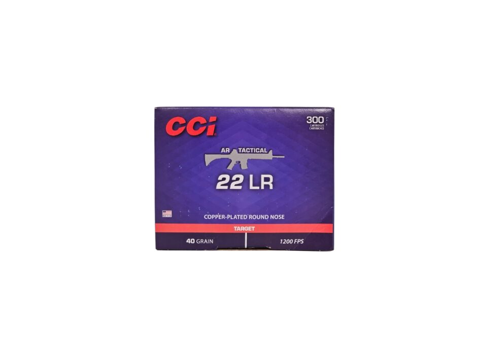 CCI AR Tactical .22LR 40 Grain Copper Plated Round Nose - 300 Rounds (Box) 0956